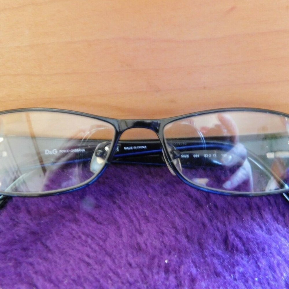 Dolce & Gabana Black & Silver Glasses 53-15-140